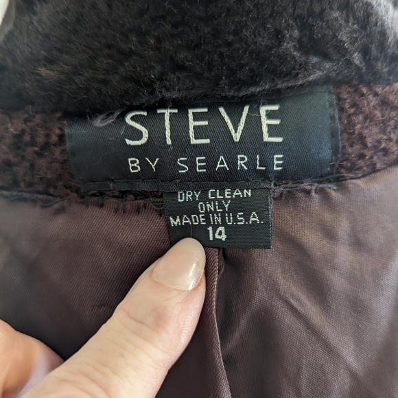 90s Steve by Searle boucle swing coat - Picture 10 of 11